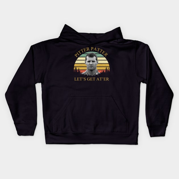 Pitter Patter Let’s Get At’er Kids Hoodie by Marcell Autry